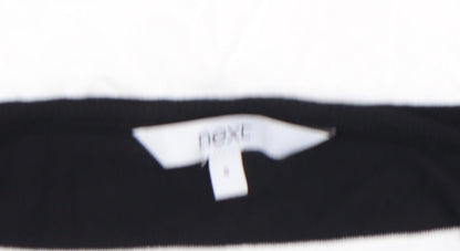 Womens UK Size 8 NEXT Black Basic T-Shirt