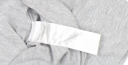 Kenzo Girls Grey Logo T-Shirt 12 Years Lightweight Cotton Top