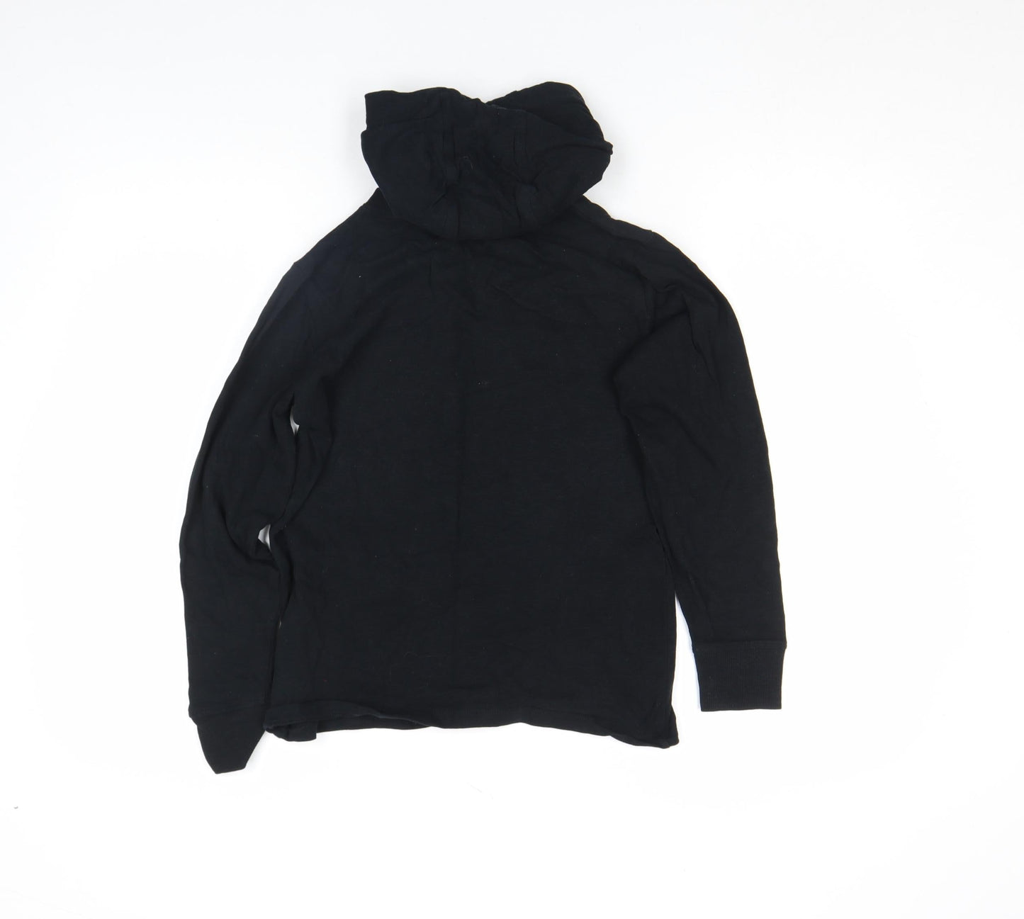 Next Boys Black Pullover Hoodie 11 Years Graphic Sports Design