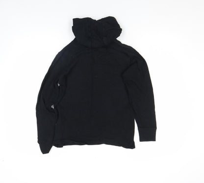 Next Boys Black Pullover Hoodie 11 Years Graphic Sports Design