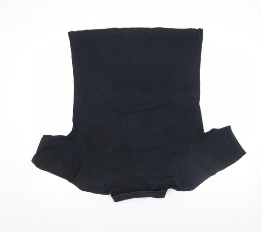 Lands' End Women's Black Cotton Short Sleeve Polo Shirt Size S