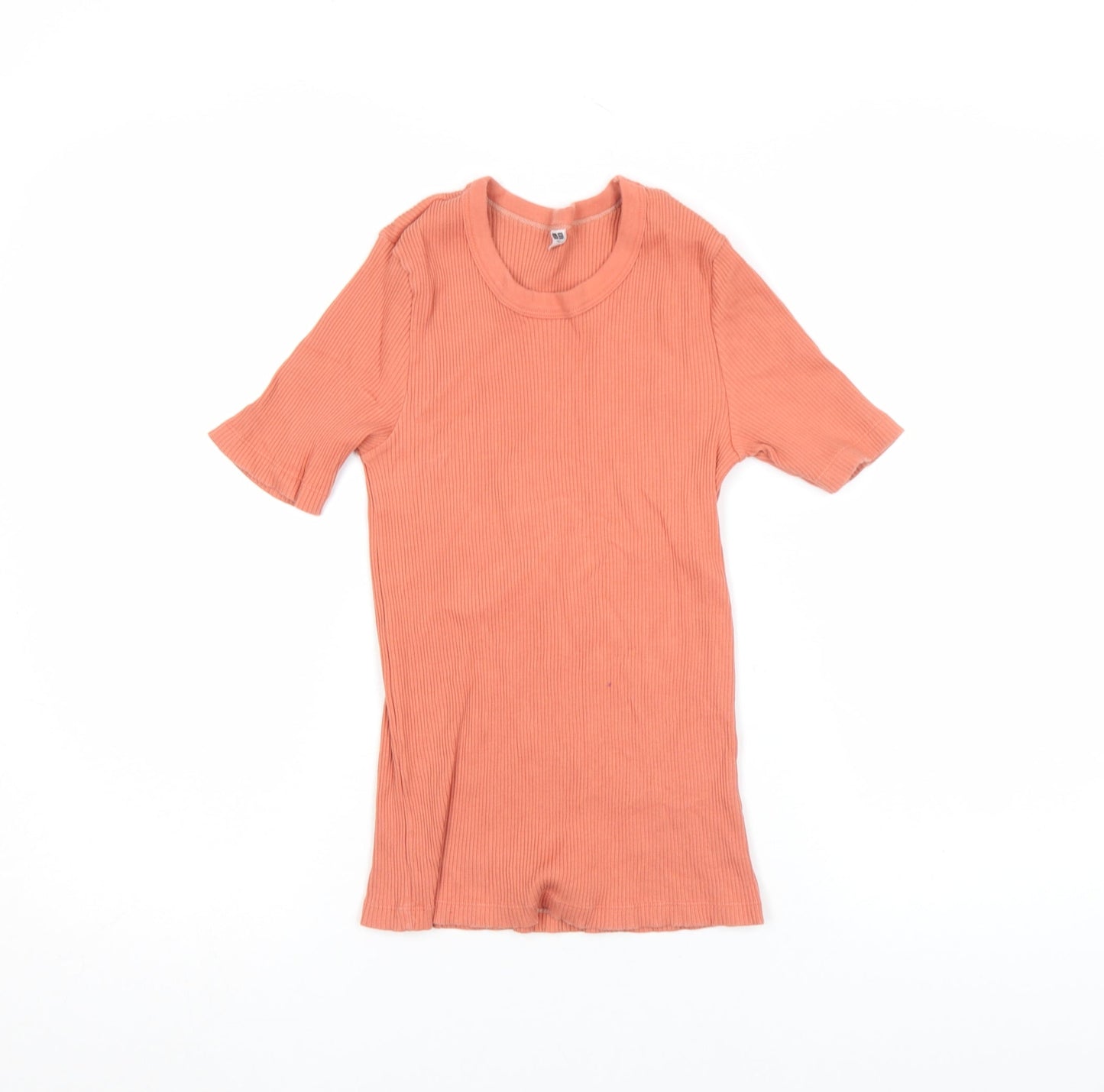 Womens UK Size S Zara Orange Basic T-Shirt