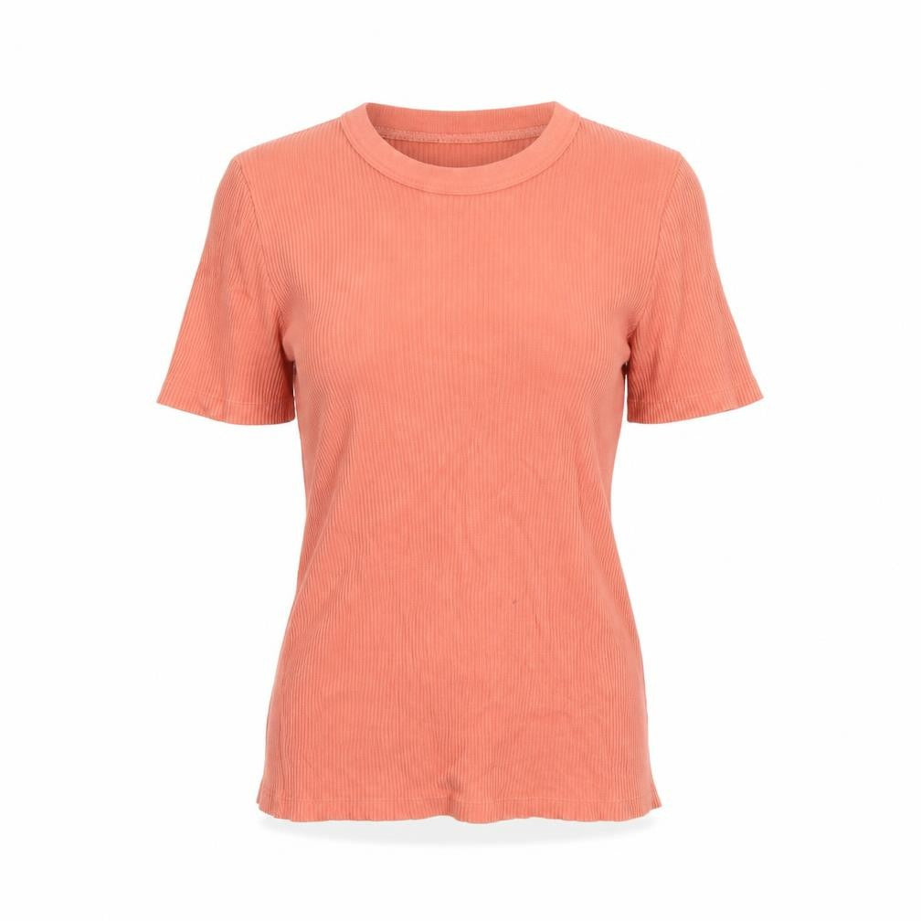 Womens UK Size S Zara Orange Basic T-Shirt