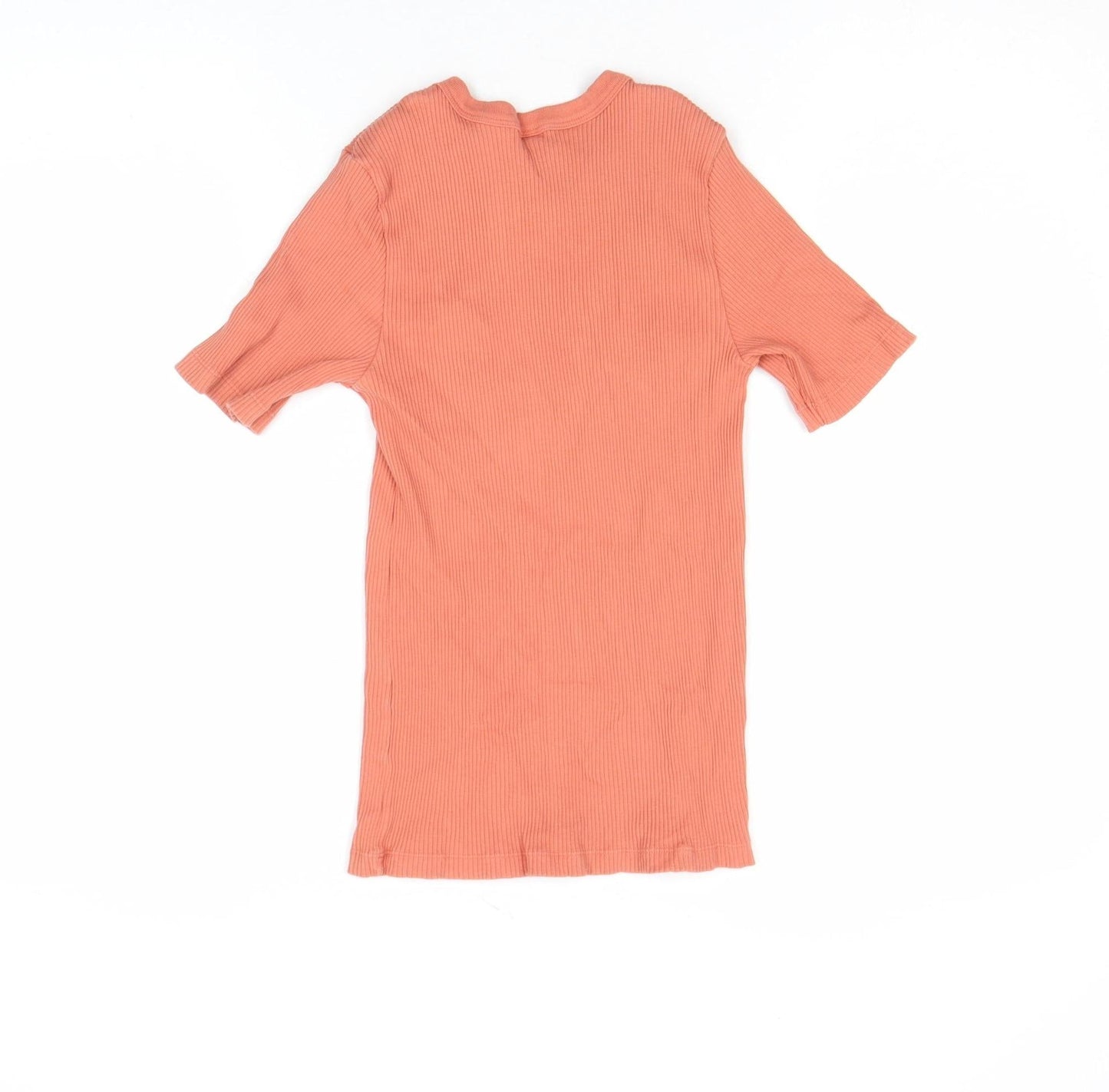 Womens UK Size S Zara Orange Basic T-Shirt