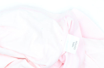 Womens UK Size S Cutting Green Pink Basic Polo