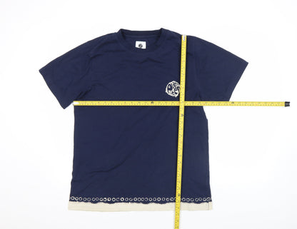 Pretty Green Unisex Blue Cotton Short Sleeve Crew Neck T-Shirt M