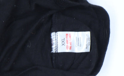 Studio Mens Black 2XL Beer Graphic Short Sleeve T-Shirt