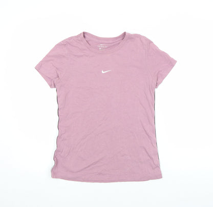 Nike Womens Pink Short Sleeve Crew Neck Cotton Sports T-Shirt M