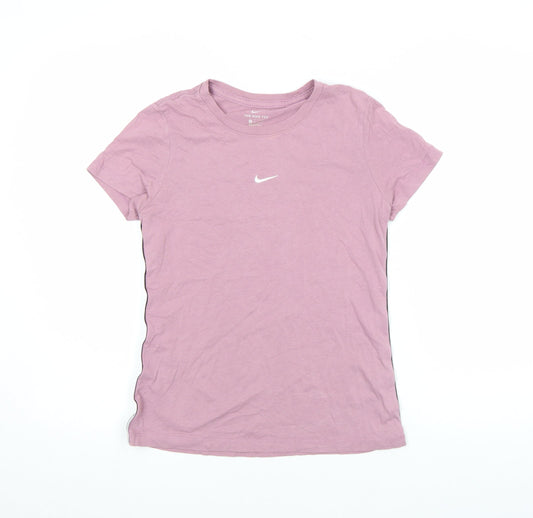 Nike Womens Pink Short Sleeve Crew Neck Cotton Sports T-Shirt M