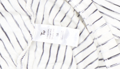Womens UK Size 18 TU White Basic T-Shirt