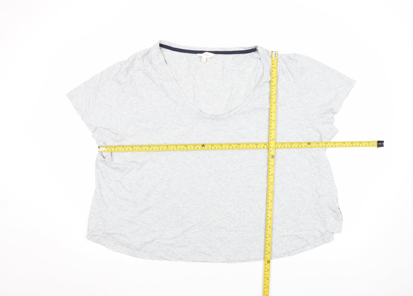 Womens UK Size 24 Marks and Spencer Grey Basic T-Shirt