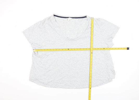 Womens UK Size 24 Marks and Spencer Grey Basic T-Shirt