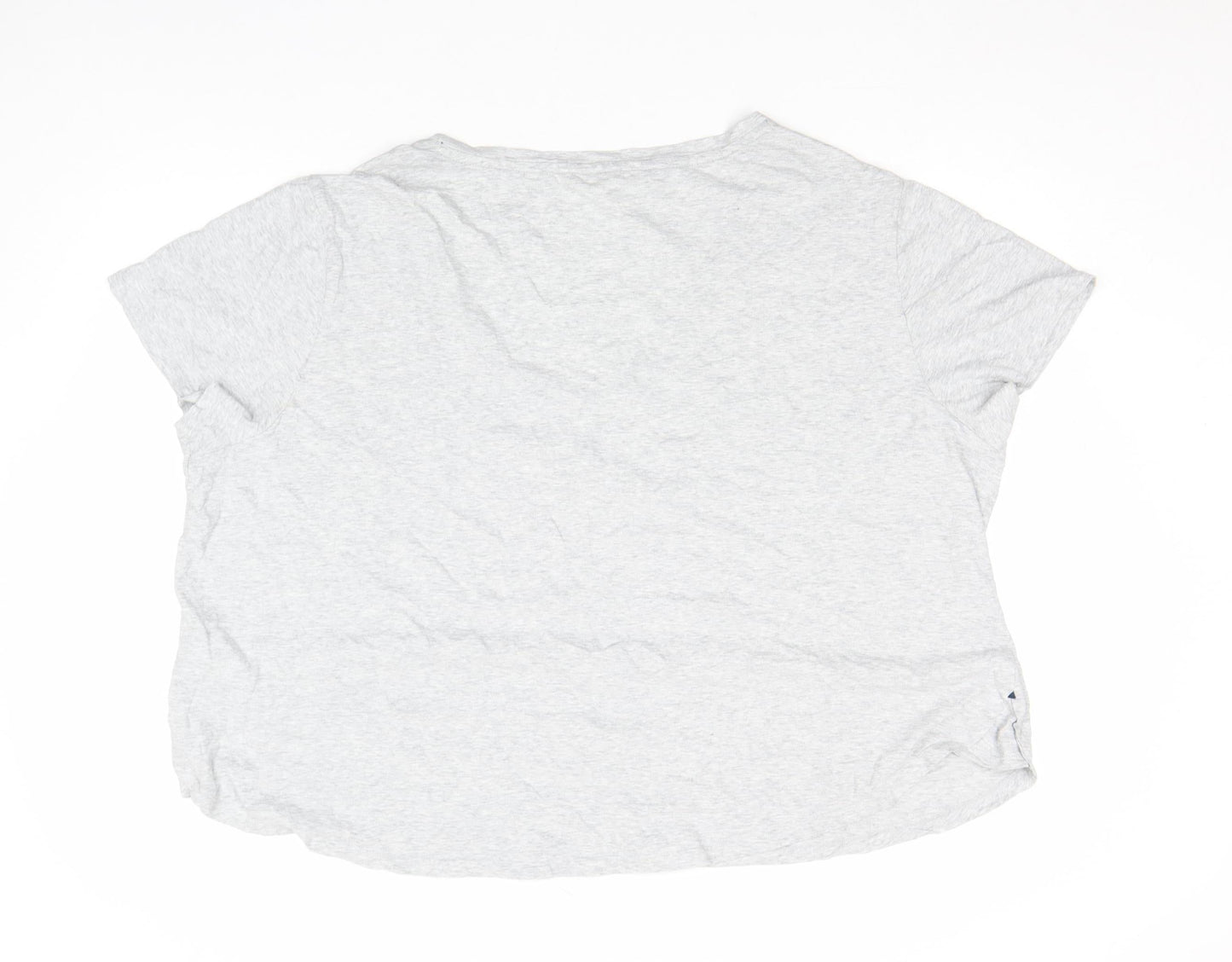Womens UK Size 24 Marks and Spencer Grey Basic T-Shirt
