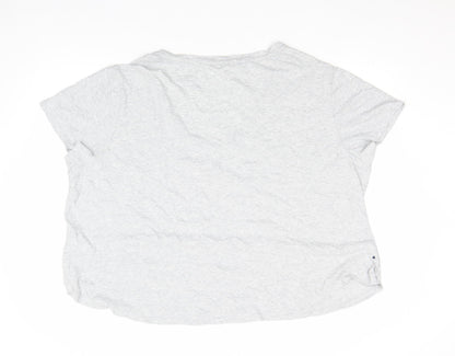 Womens UK Size 24 Marks and Spencer Grey Basic T-Shirt