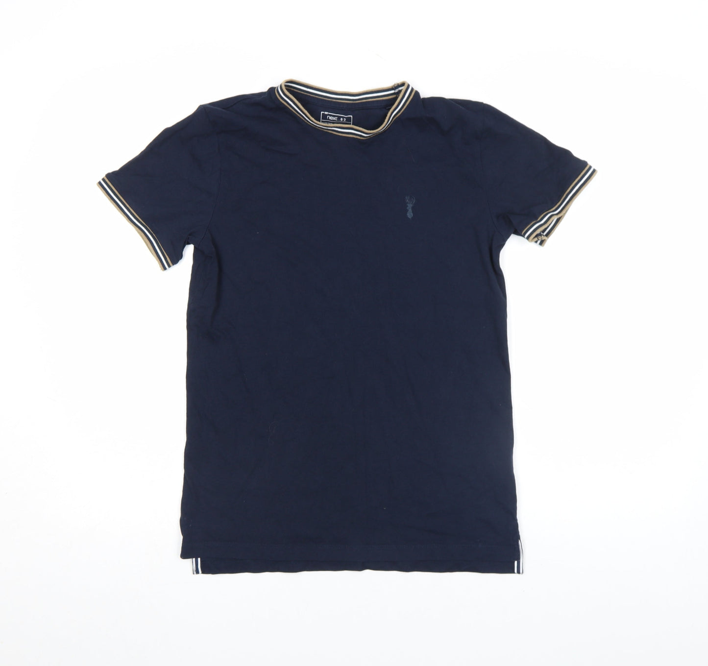 Next Boys Blue 11 Years Cotton Short Sleeve Crew Neck T-Shirt