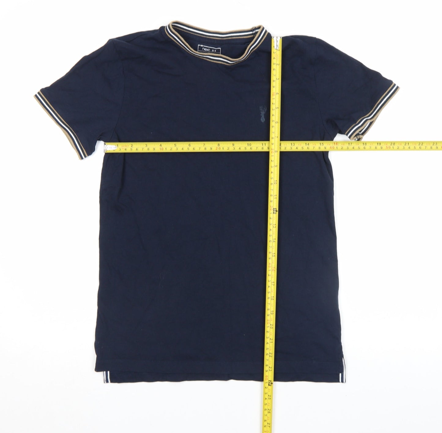 Next Boys Blue 11 Years Cotton Short Sleeve Crew Neck T-Shirt
