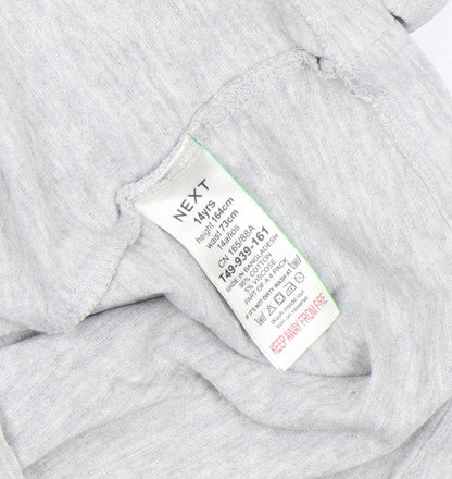 Boys UK Size 14 Years NEXT Grey Basic T-Shirt