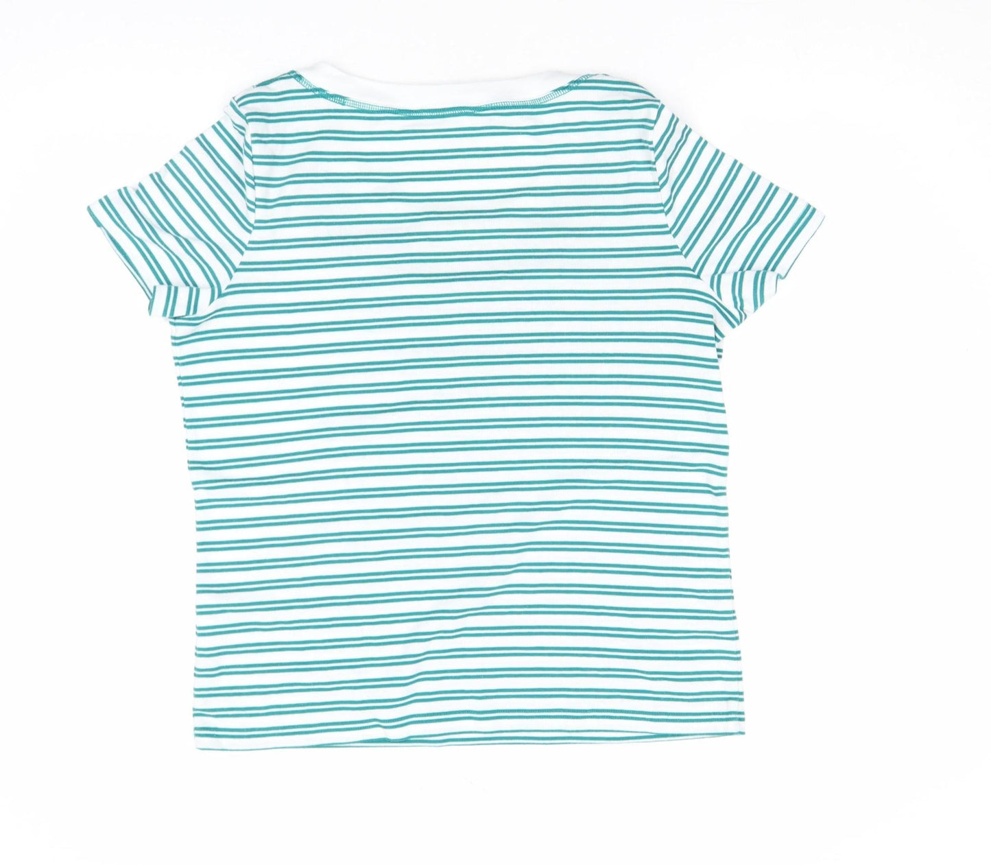 Womens UK Size M Bm Casual Blue Basic T-Shirt