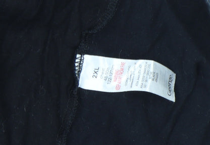 George Men’s Black Jurassic Park Graphic T-Shirt 2XL Cotton