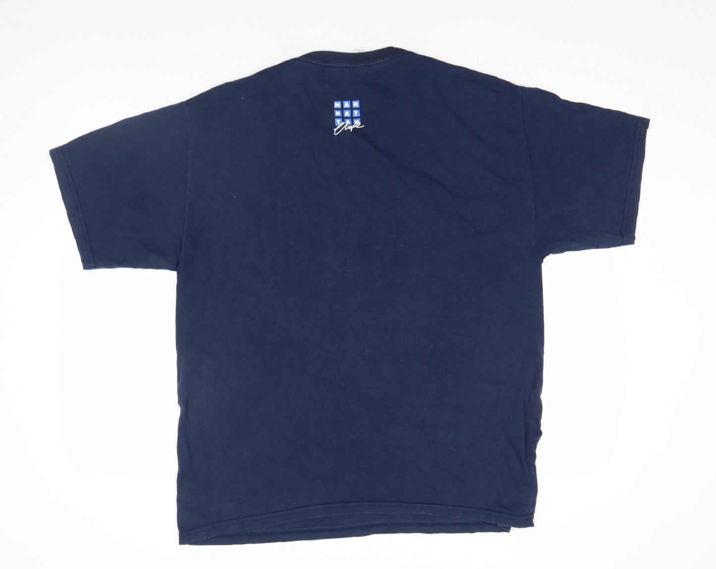 Mens UK Size L Gildan Blue  T-Shirt
