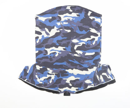 Project X Paris Men's Blue Camouflage Crew Neck T-Shirt Size S