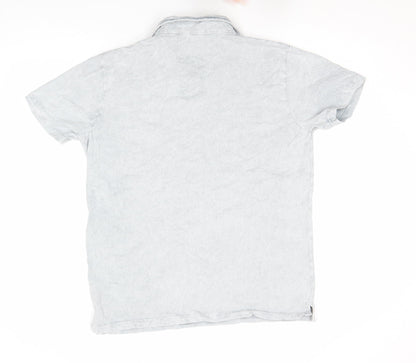 Mens UK Size L Finestra Cotton Blend Polo Shirt