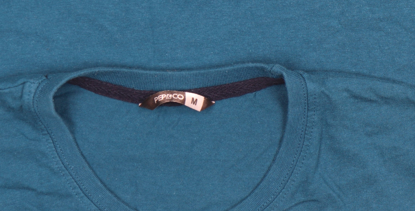 Mens UK Size M Pep&Co Blue  T-Shirt