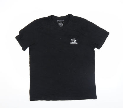 True Religion Men's Black Medium Graphic Cotton T-Shirt