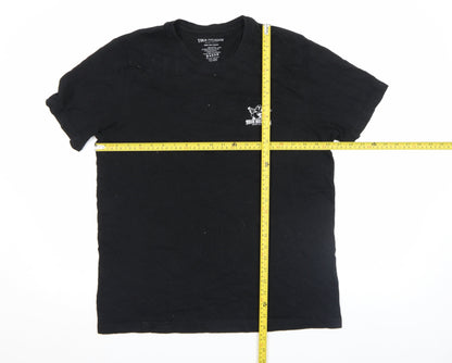 True Religion Men's Black Medium Graphic Cotton T-Shirt