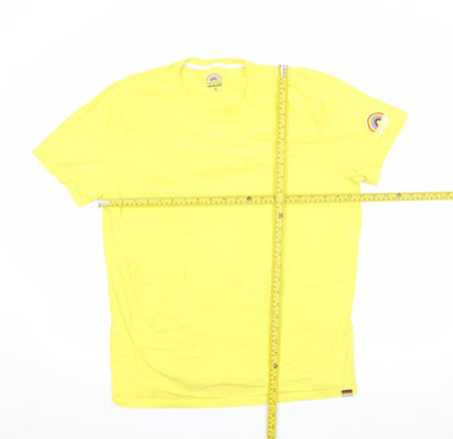 Mens UK Size XL Hollister Yellow  T-Shirt