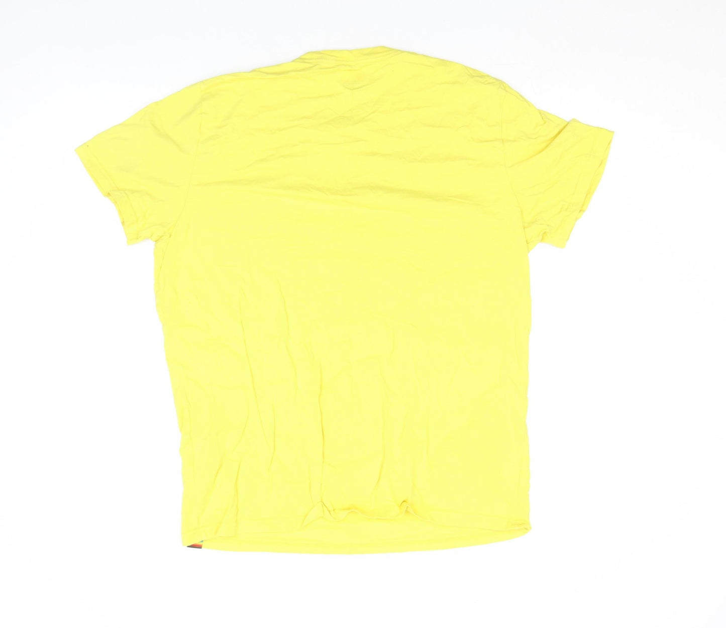 Mens UK Size XL Hollister Yellow  T-Shirt