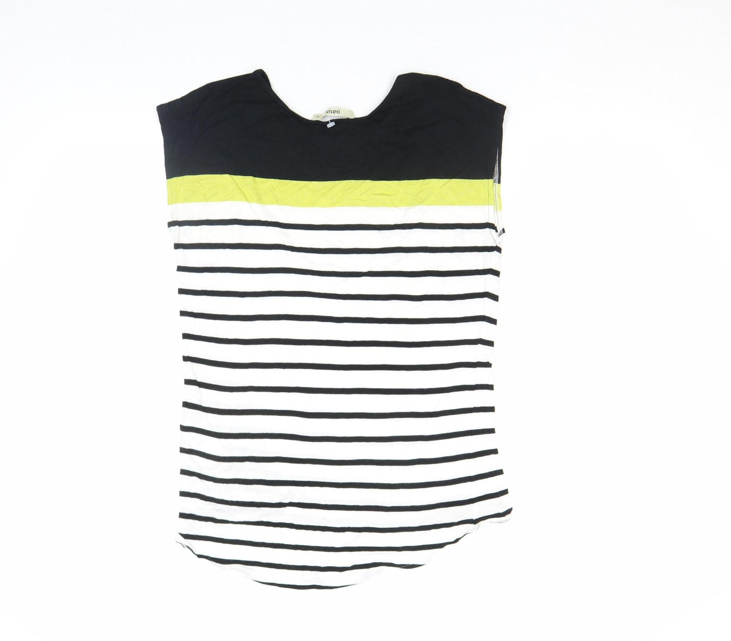 Womens UK Size XS Oasis Black Basic T-Shirt