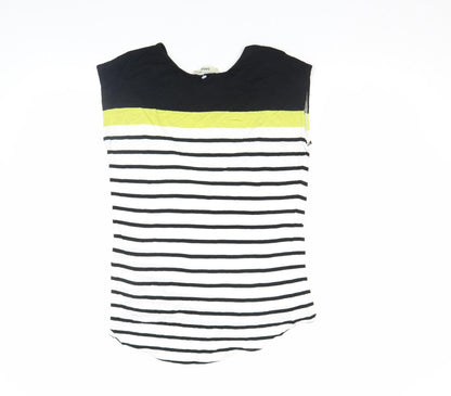 Womens UK Size XS Oasis Black Basic T-Shirt