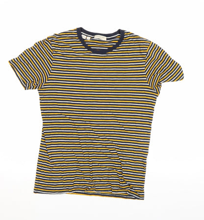 Unisex Adults UK Size S Selected Homme Multicoloured Basic T-Shirt
