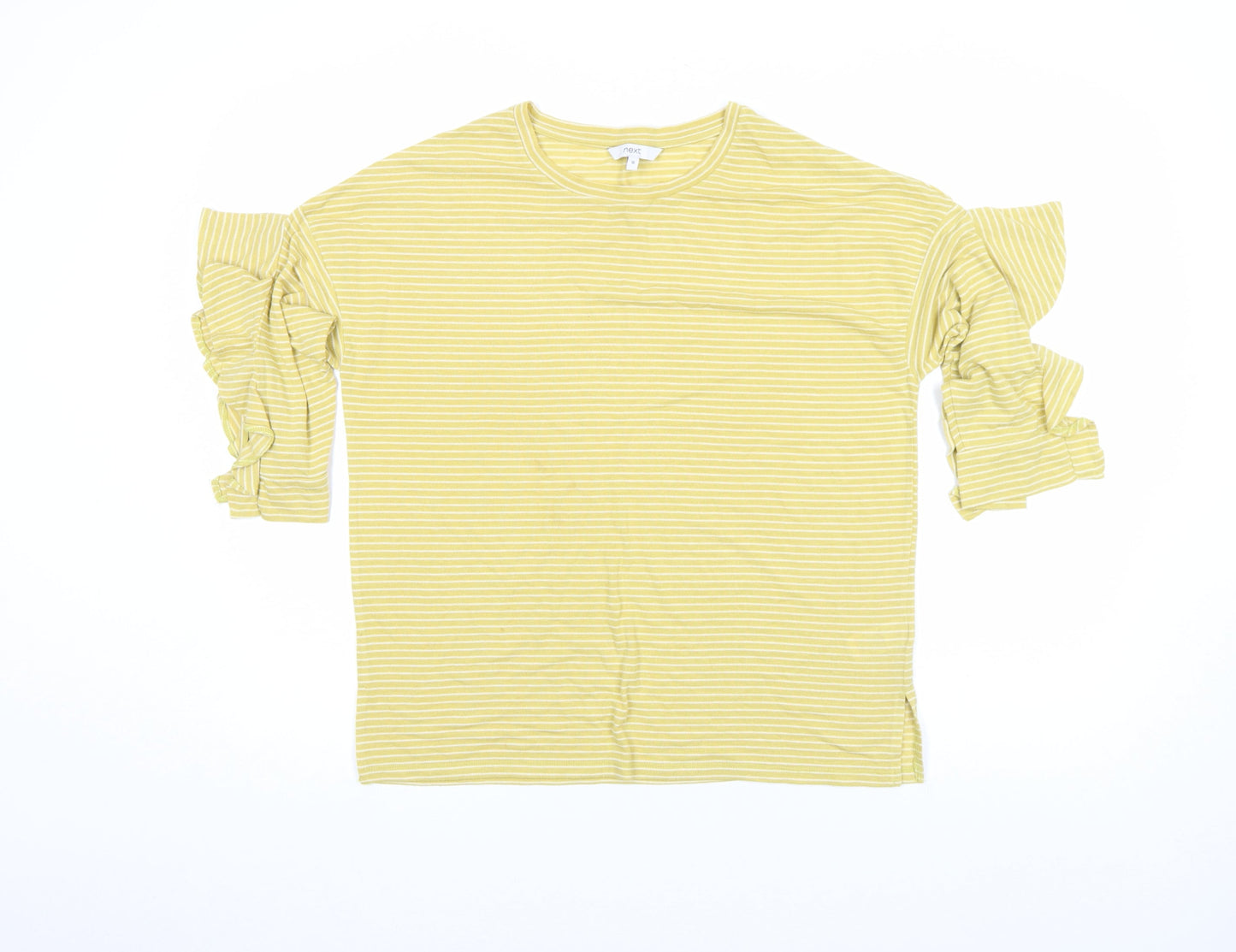 Womens UK Size 10 NEXT Yellow Basic T-Shirt