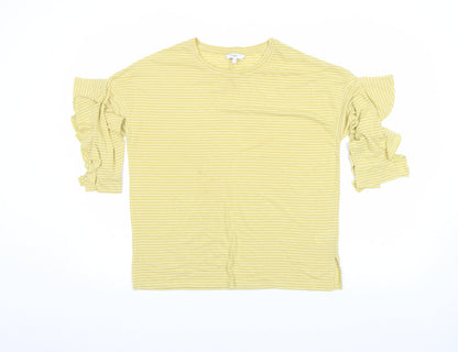 Womens UK Size 10 NEXT Yellow Basic T-Shirt