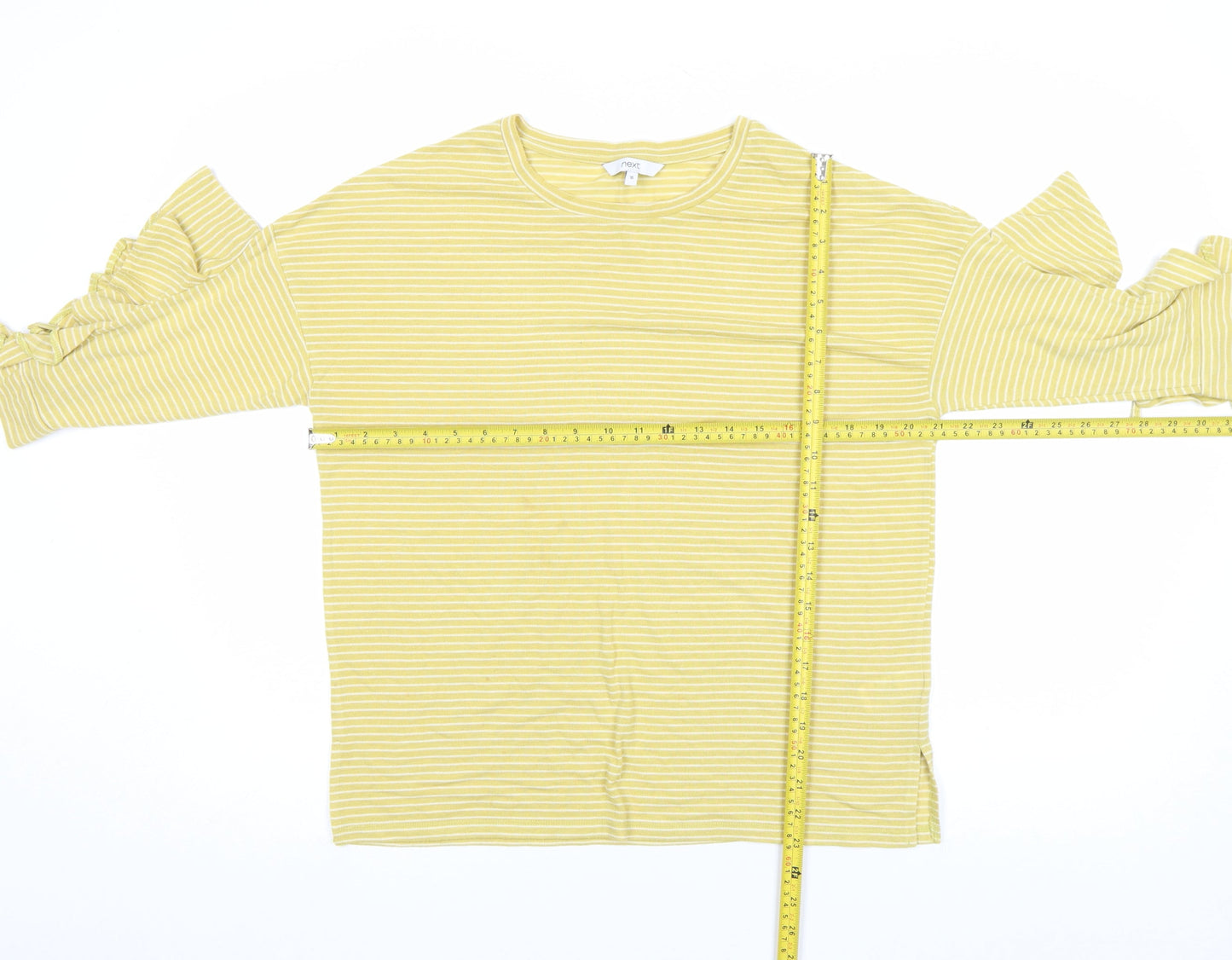 Womens UK Size 10 NEXT Yellow Basic T-Shirt