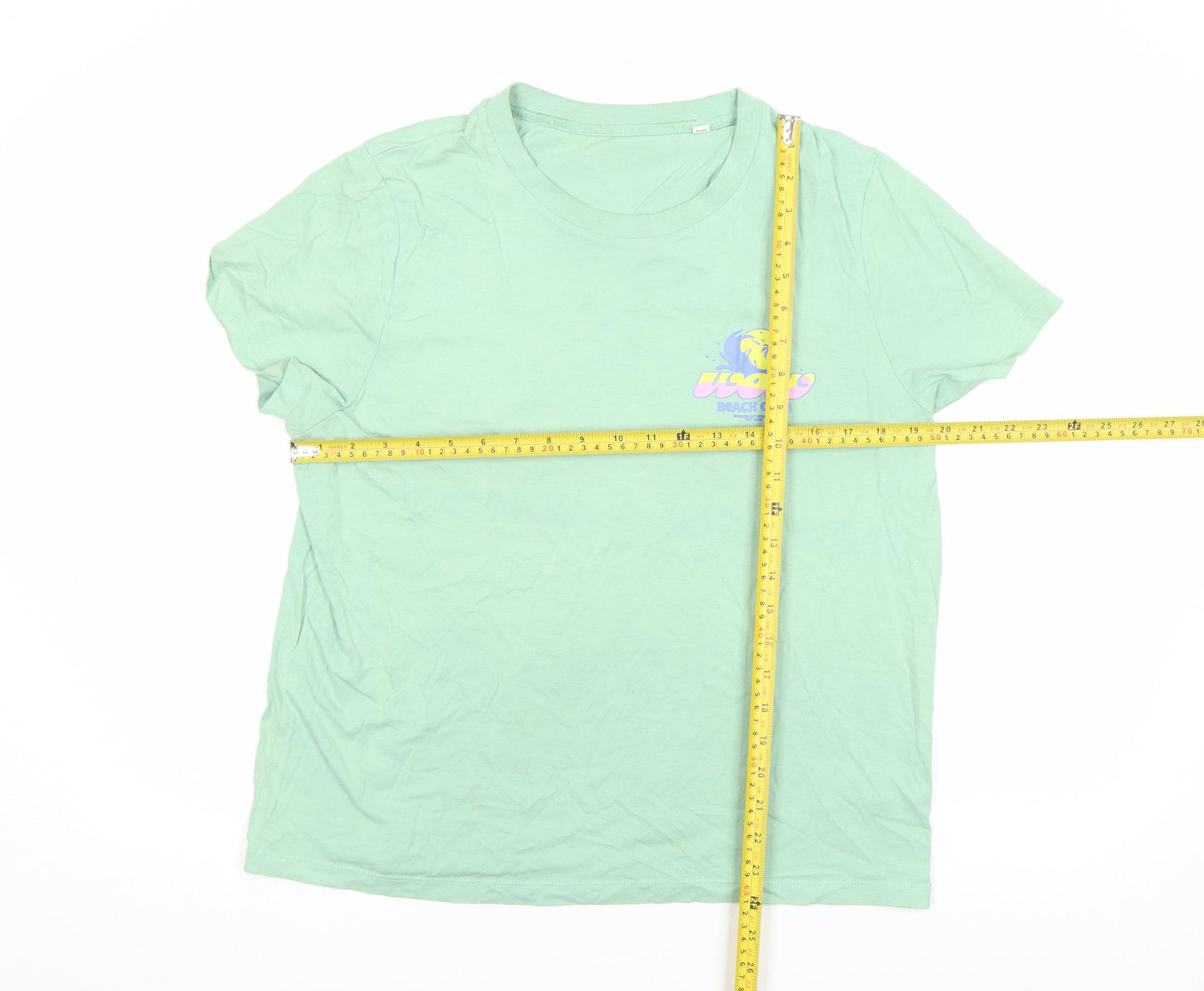 Womens UK Size XL Stanley/Stella Green Basic T-Shirt