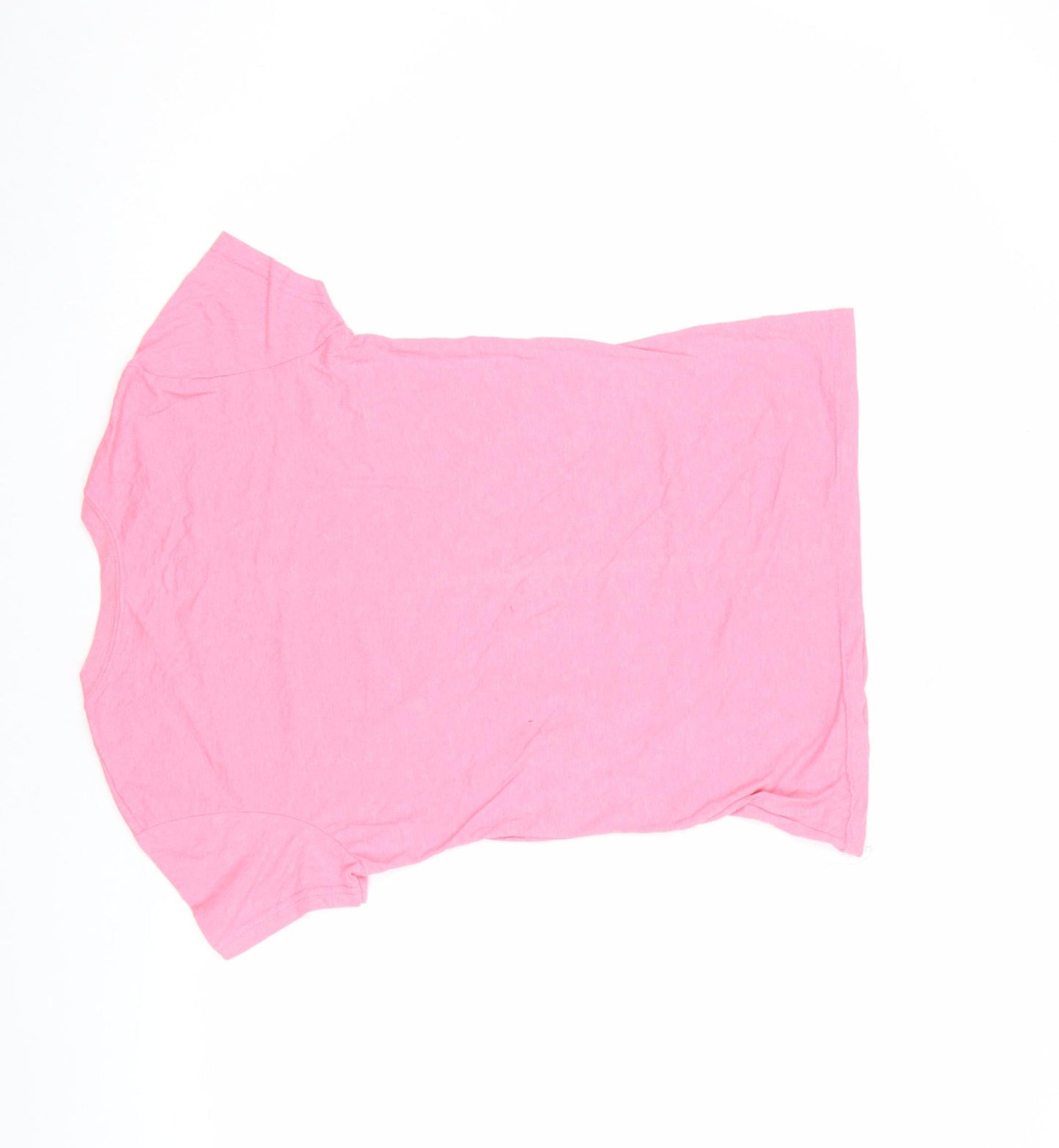 Womens UK Size S Sun Island Pink Basic T-Shirt
