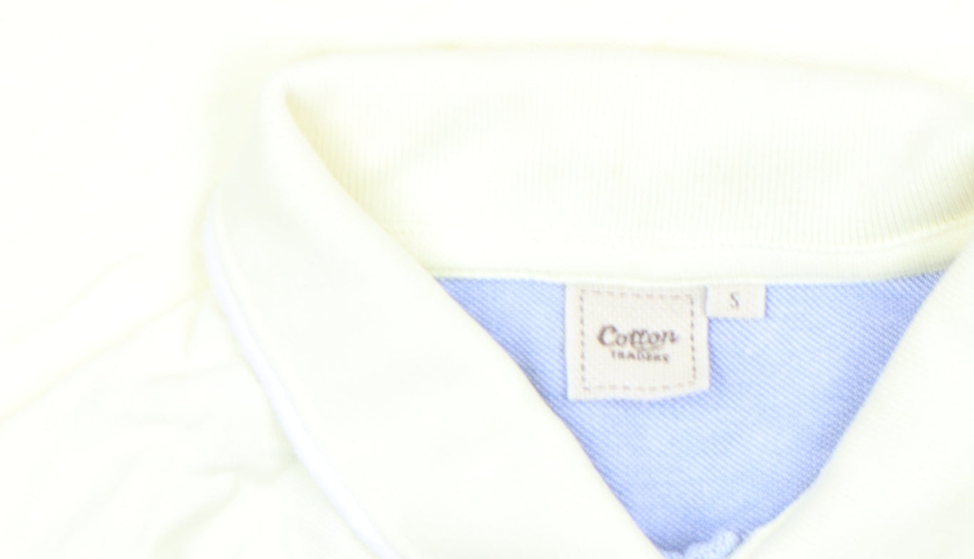 Mens UK Size S Cotton Traders 100% Cotton Polo Shirt