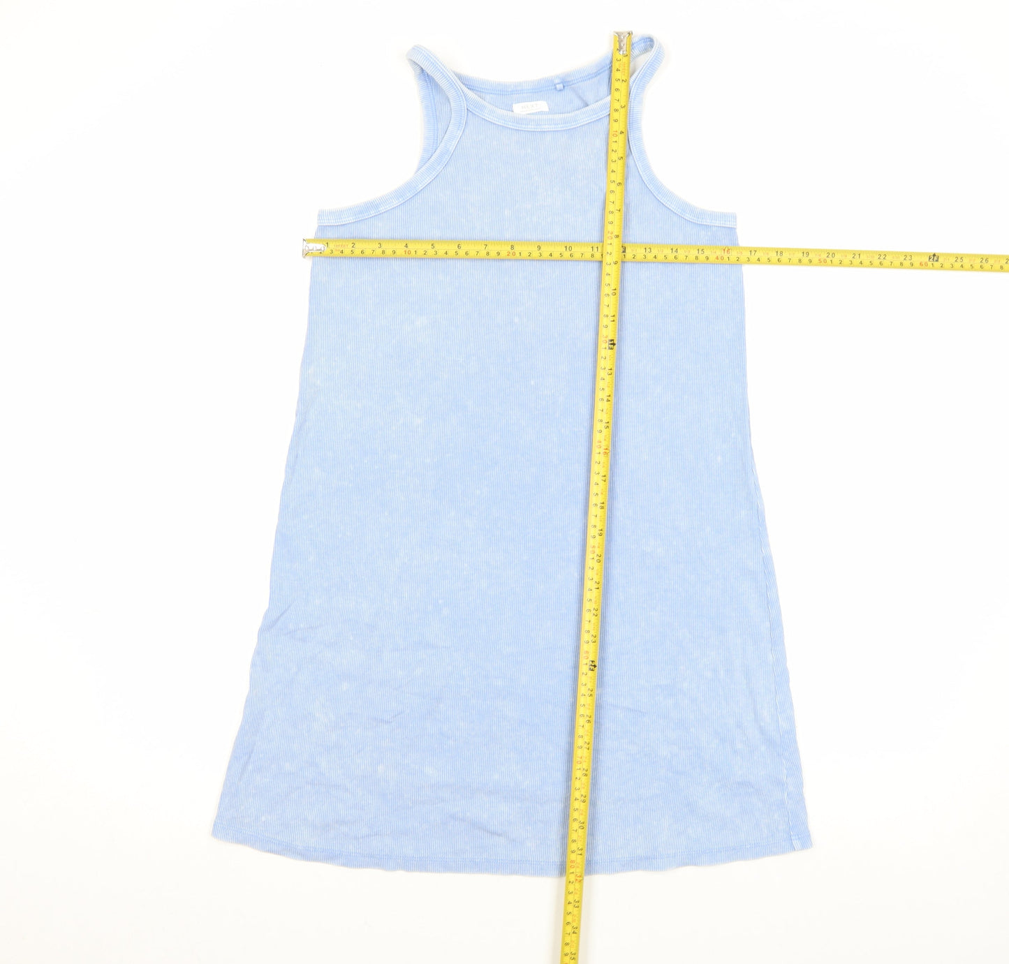 Next Girls Blue 12 Years Tank Dress Casual Cotton Blend Summer