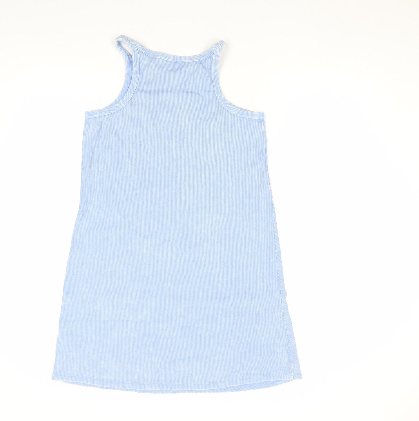 Next Girls Blue 12 Years Tank Dress Casual Cotton Blend Summer