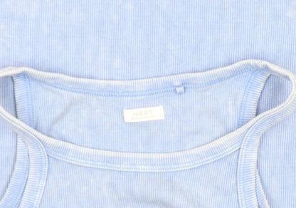 Next Girls Blue 12 Years Tank Dress Casual Cotton Blend Summer