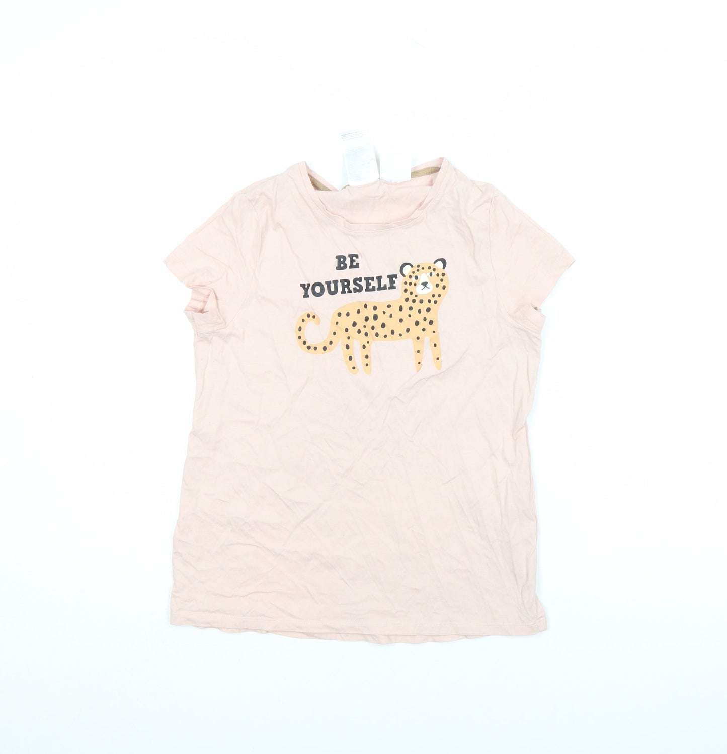 Girls UK Size 10-12 Years H&M Beige Basic T-Shirt