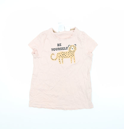 Girls UK Size 10-12 Years H&M Beige Basic T-Shirt