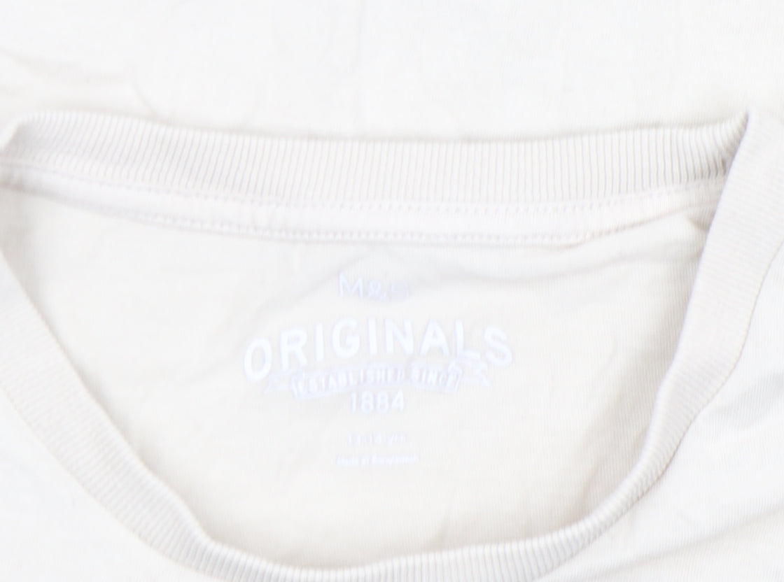 Marks and Spencer Girls Beige Cat Graphic Long Sleeve T-Shirt 13-14 Years