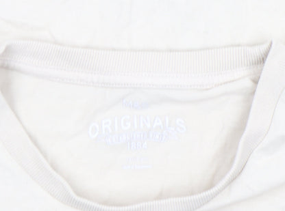 Marks and Spencer Girls Beige Cat Graphic Long Sleeve T-Shirt 13-14 Years