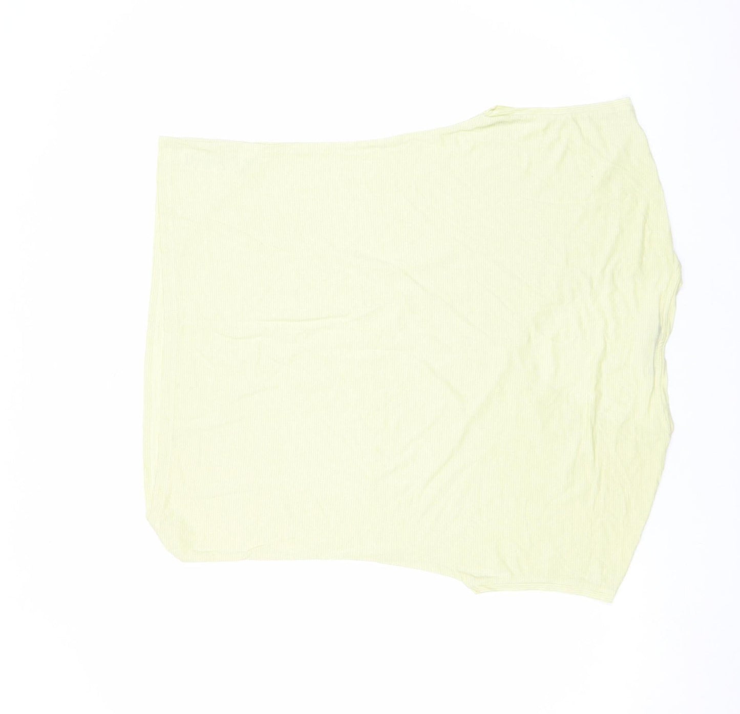 Womens UK Size 12 Marks and Spencer Yellow Basic T-Shirt