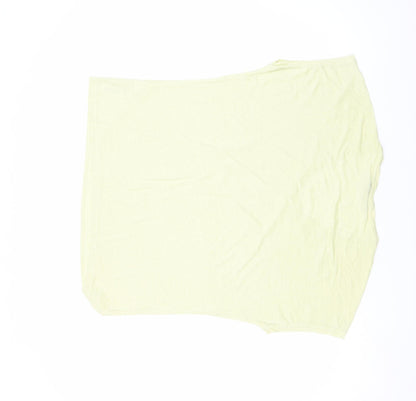 Womens UK Size 12 Marks and Spencer Yellow Basic T-Shirt
