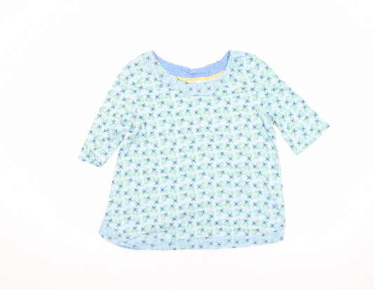 Womens UK Size 12 White Stuff Blue Basic T-Shirt